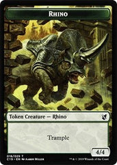 Rhino // Egg Double-Sided Token [Commander 2019 Tokens] | Card Merchant Takapuna