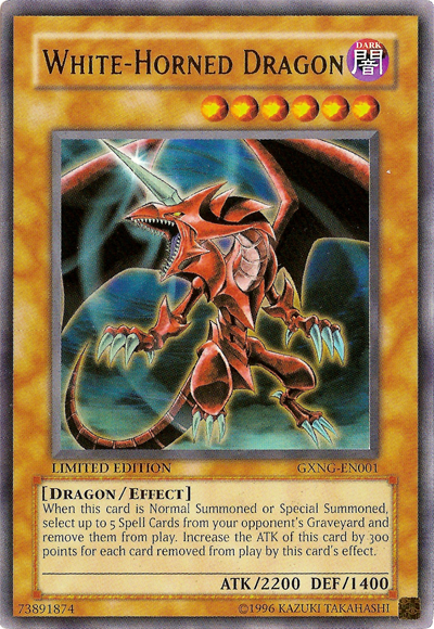 White-Horned Dragon [GXNG-EN001] Ultra Rare | Card Merchant Takapuna