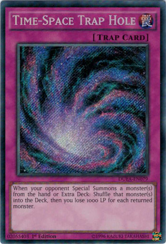 Time-Space Trap Hole [DUEA-EN079] Secret Rare | Card Merchant Takapuna