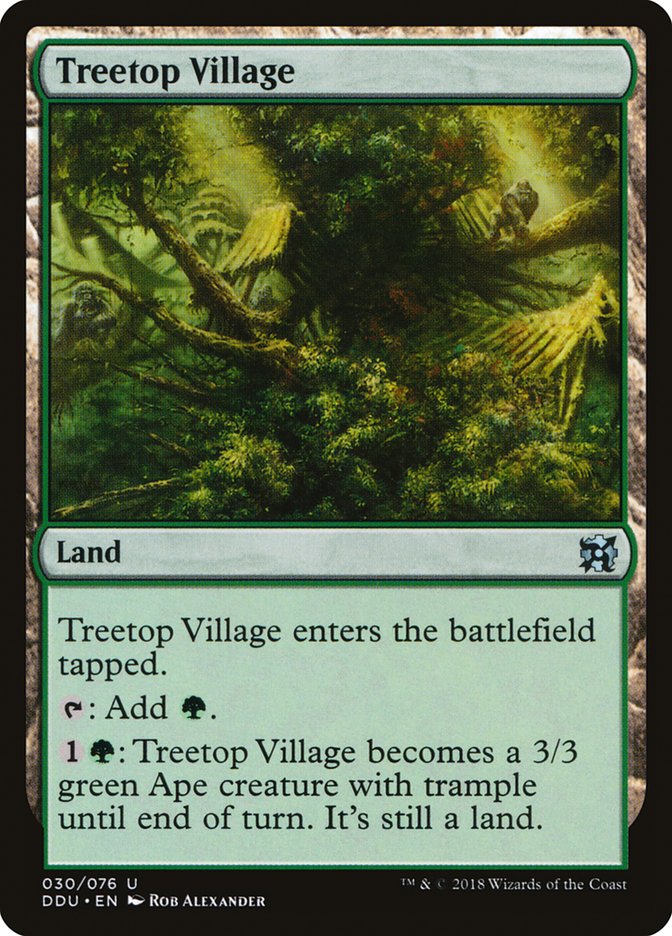 Treetop Village [Duel Decks: Elves vs. Inventors] | Card Merchant Takapuna