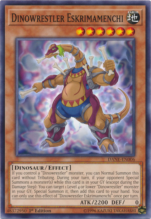 Dinowrestler Eskrimamenchi [DANE-EN006] Common | Card Merchant Takapuna