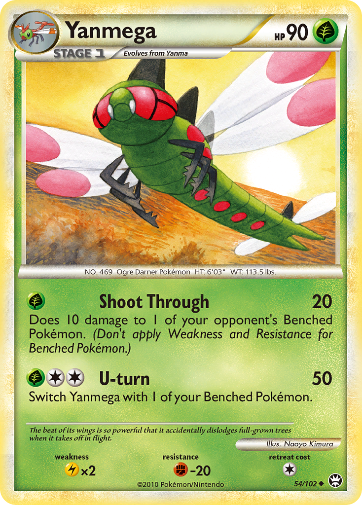 Yanmega (54/102) [HeartGold & SoulSilver: Triumphant] | Card Merchant Takapuna