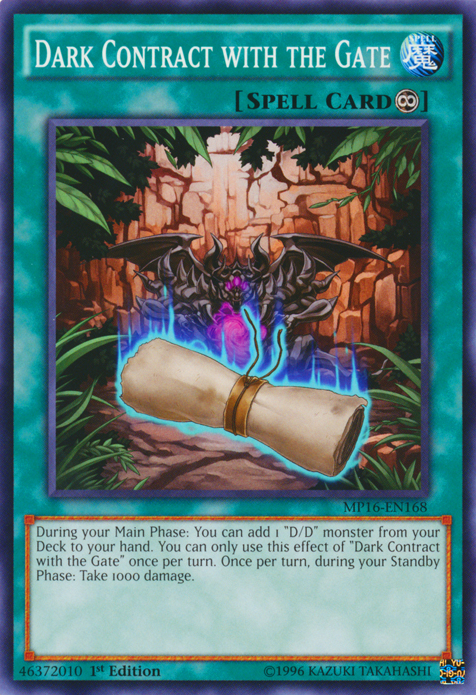 Dark Contract with the Gate [MP16-EN168] Common | Card Merchant Takapuna