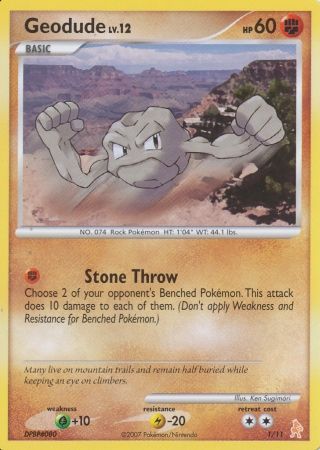 Geodude (1/11) [Diamond & Pearl: Trainer Kit - Lucario] | Card Merchant Takapuna