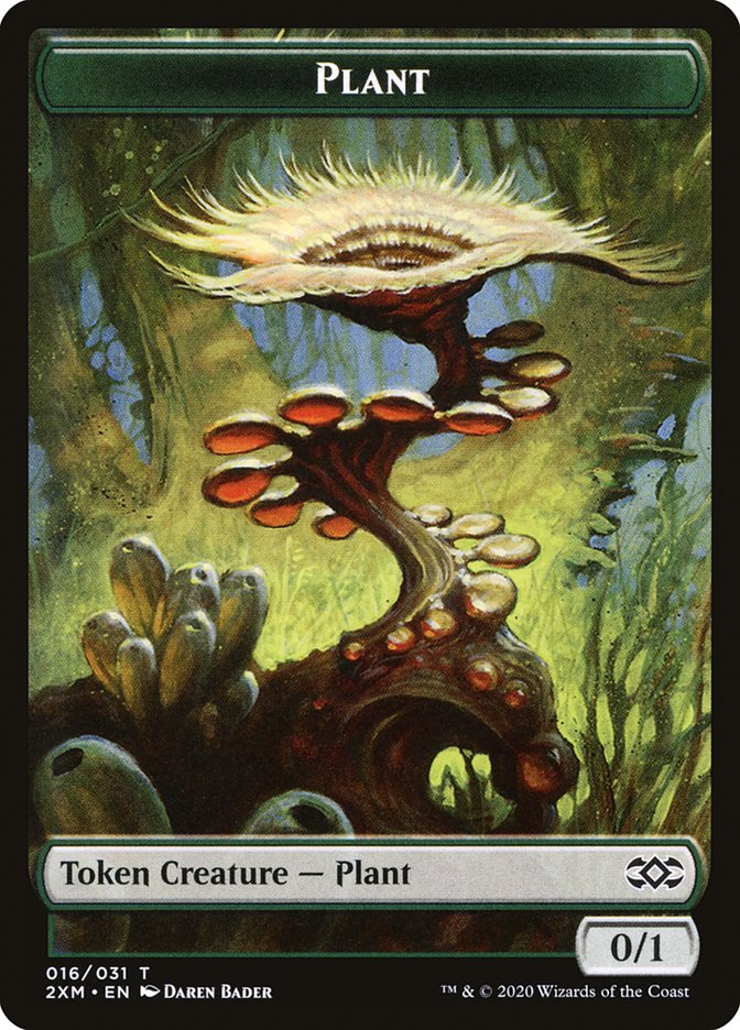 Eldrazi Spawn // Plant Double-Sided Token [Double Masters Tokens] | Card Merchant Takapuna