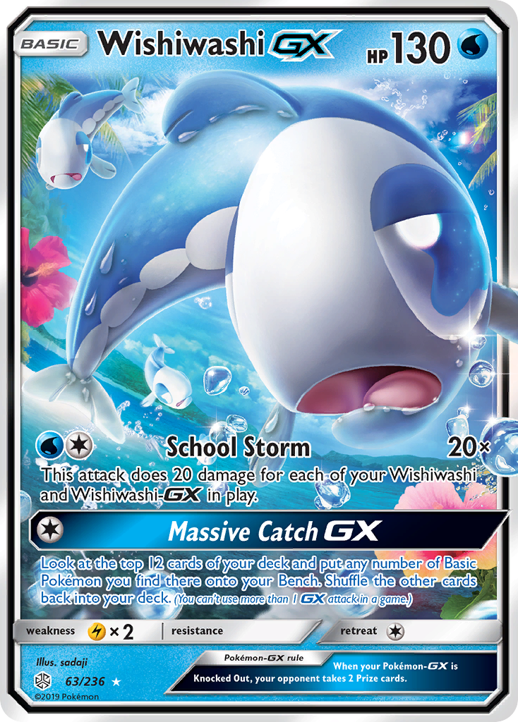 Wishiwashi GX (63/236) [Sun & Moon: Cosmic Eclipse] | Card Merchant Takapuna