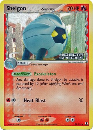 Shelgon (54/113) (Delta Species) (Stamped) [EX: Delta Species] | Card Merchant Takapuna