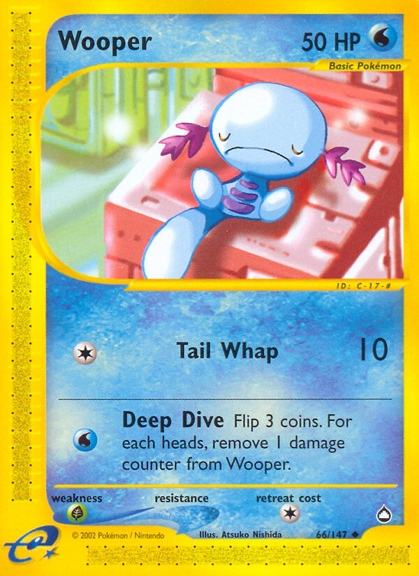 Wooper (66/147) [Aquapolis] | Card Merchant Takapuna