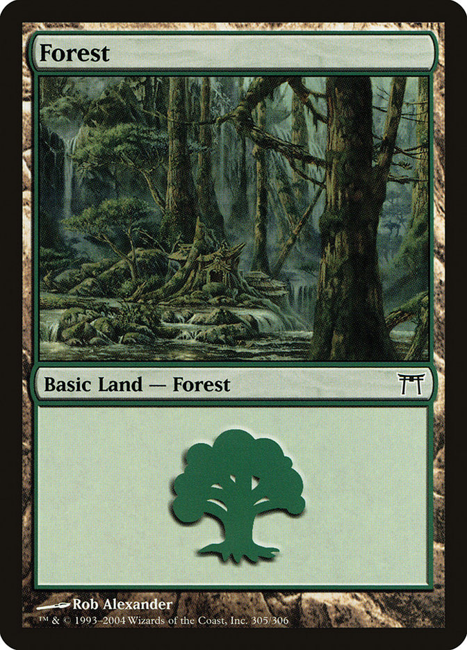 Forest (305) [Champions of Kamigawa] | Card Merchant Takapuna