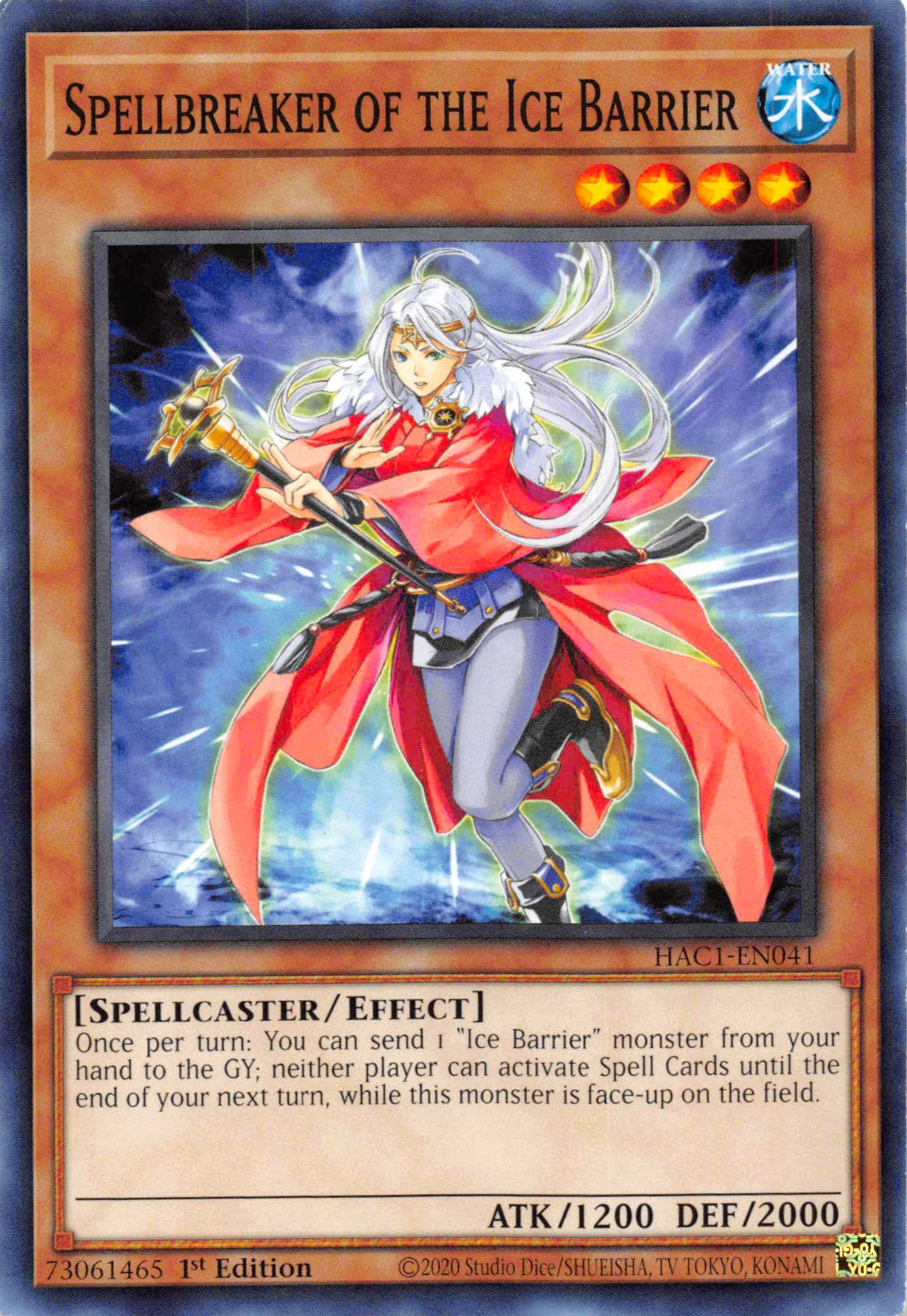 Spellbreaker of the Ice Barrier [HAC1-EN041] Common | Card Merchant Takapuna