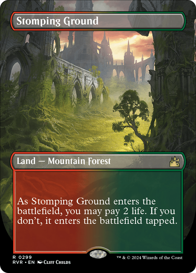 Stomping Ground (Borderless) [Ravnica Remastered] | Card Merchant Takapuna