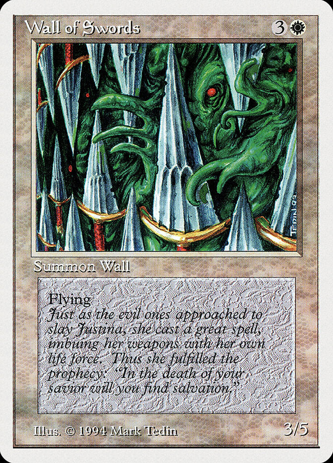 Wall of Swords [Summer Magic / Edgar] | Card Merchant Takapuna