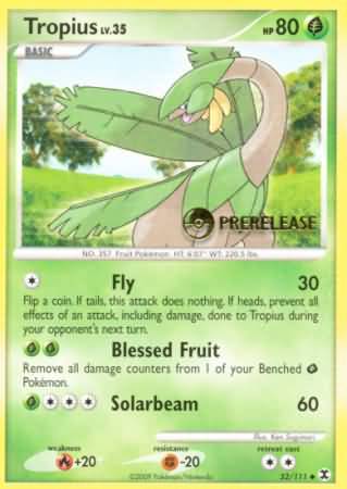 Tropius (52/111) (Prerelease Promo) [Nintendo: Black Star Promos] | Card Merchant Takapuna