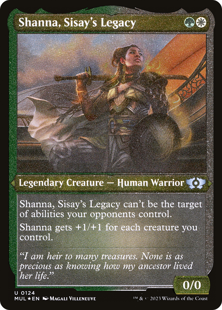 Shanna, Sisay's Legacy (Foil Etched) [Multiverse Legends] | Card Merchant Takapuna