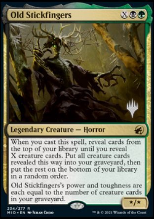 Old Stickfingers (Promo Pack) [Innistrad: Midnight Hunt Promos] | Card Merchant Takapuna