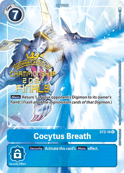 Cocytus Breath [ST2-16] (2021 Championship Finals Tamer's Evolution Pack) [Starter Deck: Cocytus Blue Promos] | Card Merchant Takapuna