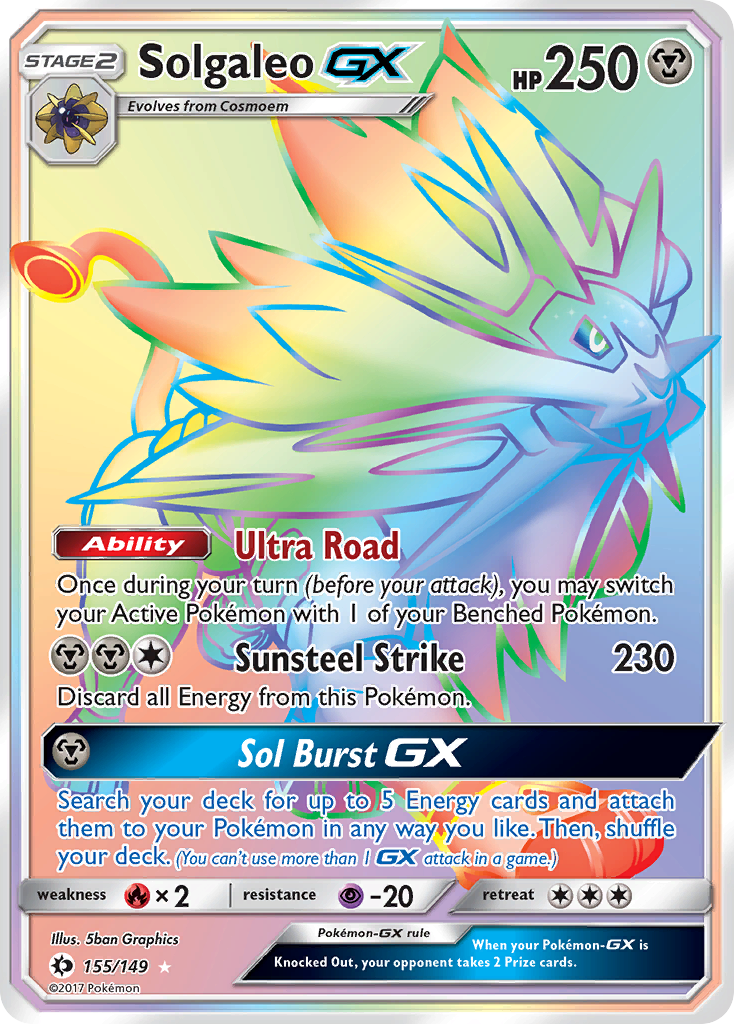 Solgaleo GX (155/149) [Sun & Moon: Base Set] | Card Merchant Takapuna