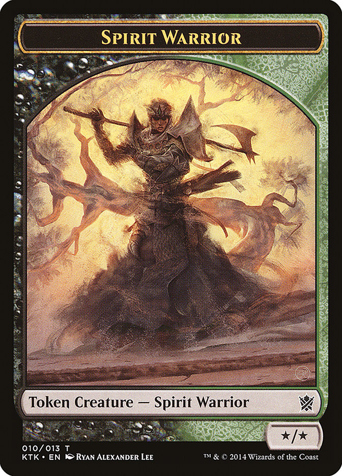 Spirit Warrior Token [Khans of Tarkir Tokens] | Card Merchant Takapuna