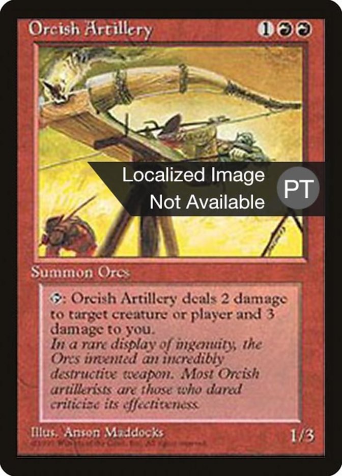 Orcish Artillery [Fourth Edition (Foreign Black Border)] | Card Merchant Takapuna