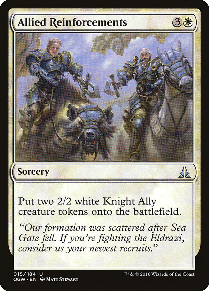 Allied Reinforcements [Oath of the Gatewatch] | Card Merchant Takapuna