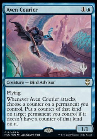 Aven Courier (Promo Pack) [Streets of New Capenna Commander Promos] | Card Merchant Takapuna