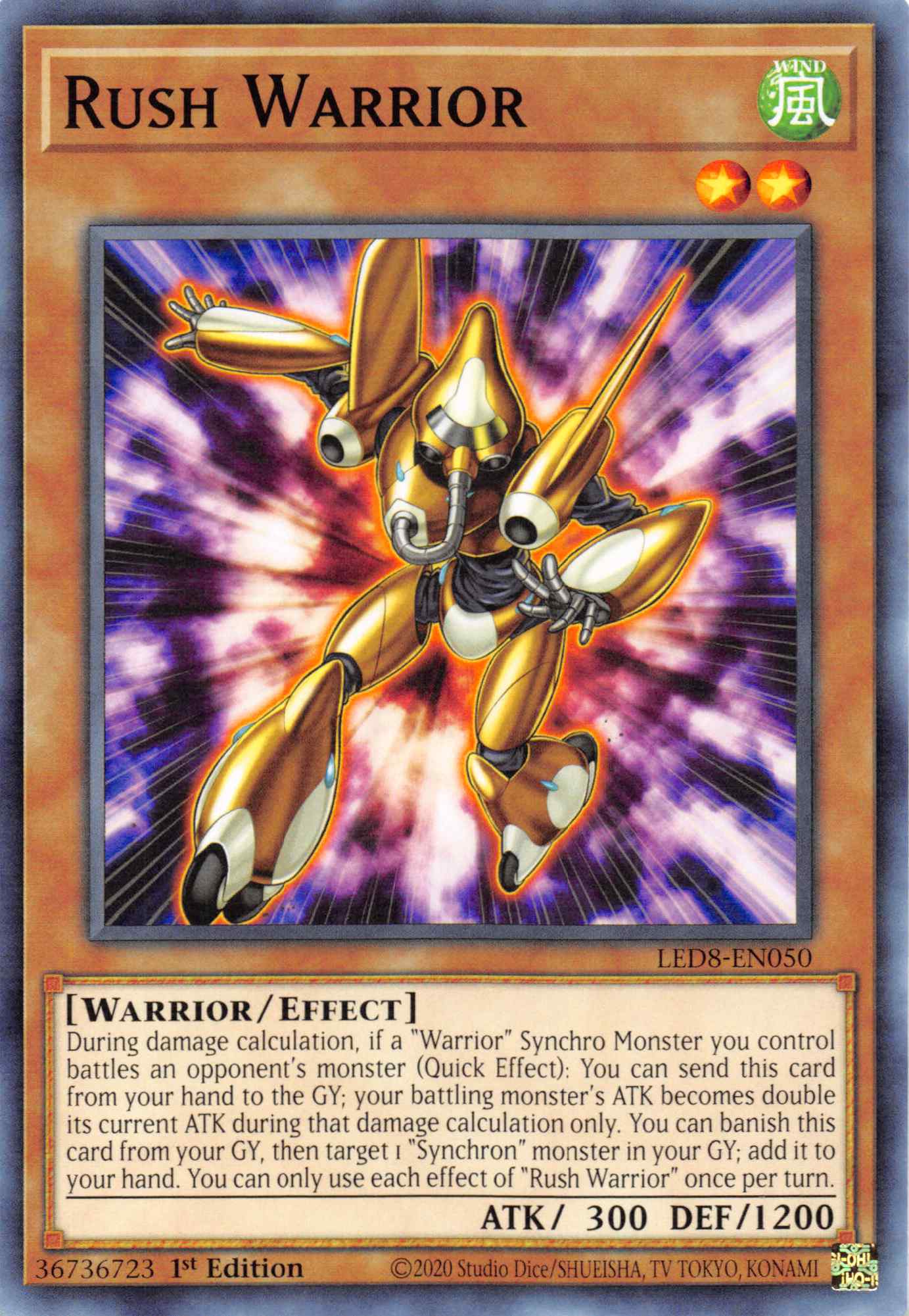 Rush Warrior [LED8-EN050] Common | Card Merchant Takapuna