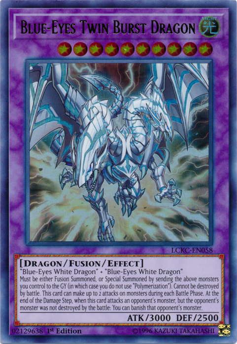 Blue-Eyes Twin Burst Dragon [LCKC-EN058] Ultra Rare | Card Merchant Takapuna