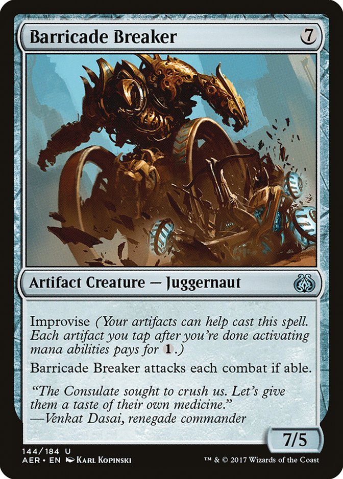 Barricade Breaker [Aether Revolt] | Card Merchant Takapuna