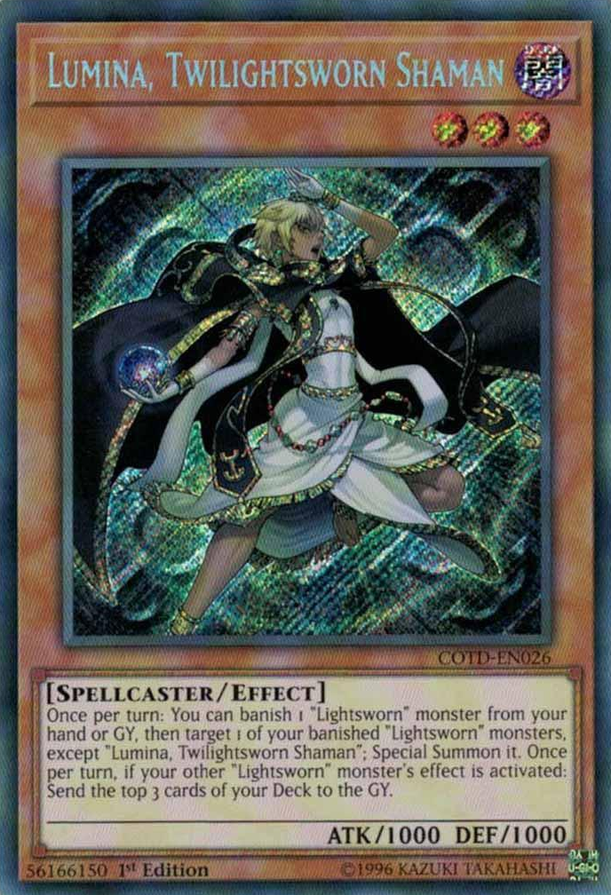 Lumina, Twilightsworn Shaman [COTD-EN026] Secret Rare | Card Merchant Takapuna