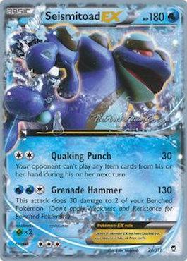 Seismitoad EX (20/111) (Punches 'n' Bites - Patrick Martinez) [World Championships 2015] | Card Merchant Takapuna