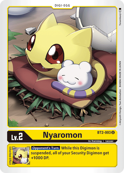 Nyaromon [BT2-003] [Release Special Booster Ver.1.5] | Card Merchant Takapuna