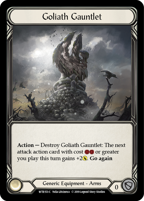 Goliath Gauntlet [WTR153-C] (Welcome to Rathe)  Alpha Print Cold Foil | Card Merchant Takapuna