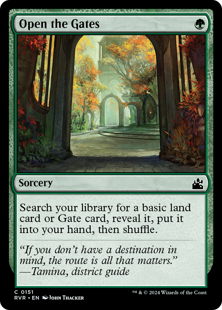 Open the Gates [Ravnica Remastered] | Card Merchant Takapuna