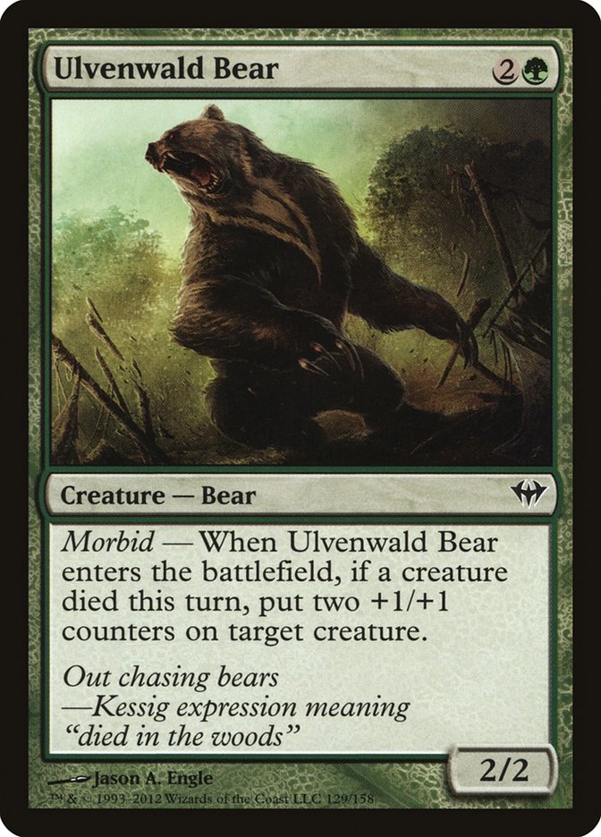 Ulvenwald Bear [Dark Ascension] | Card Merchant Takapuna