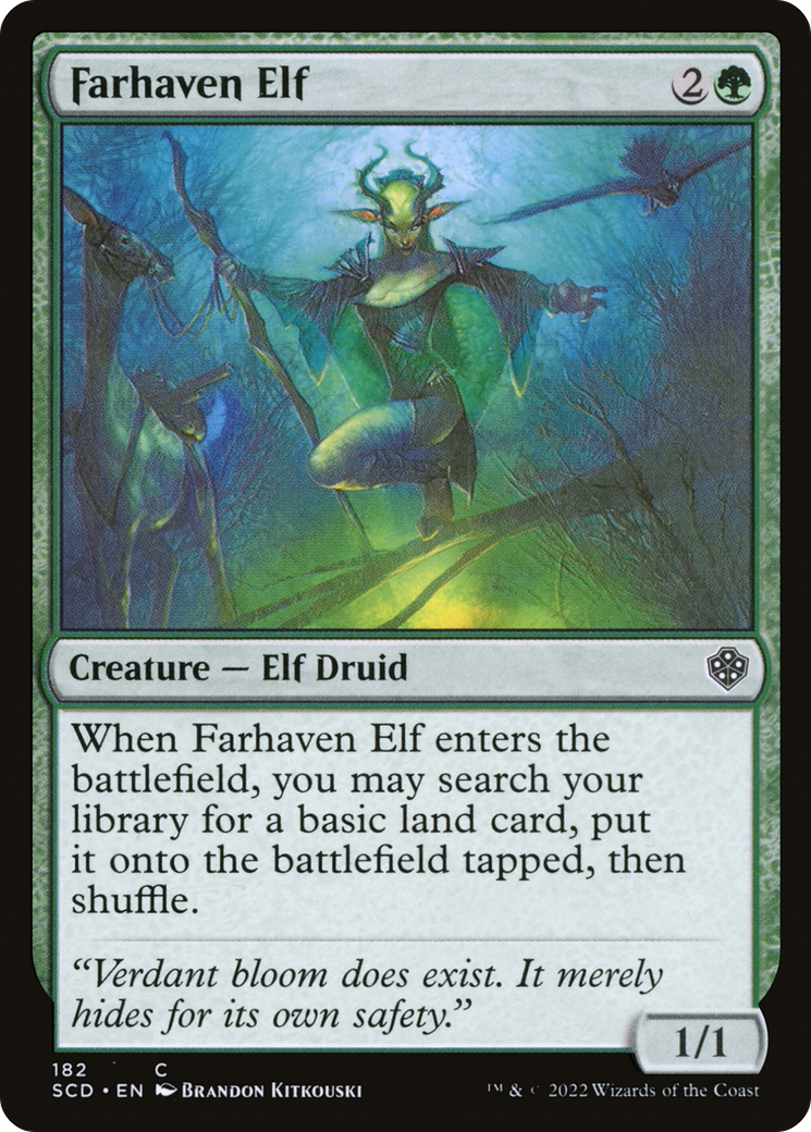 Farhaven Elf [Starter Commander Decks] | Card Merchant Takapuna