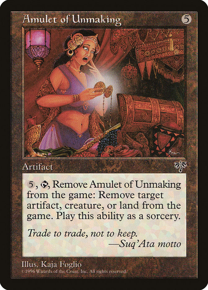 Amulet of Unmaking [Mirage] | Card Merchant Takapuna