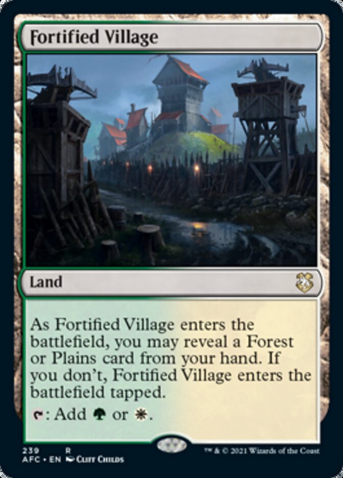 Fortified Village [Dungeons & Dragons: Adventures in the Forgotten Realms Commander] | Card Merchant Takapuna