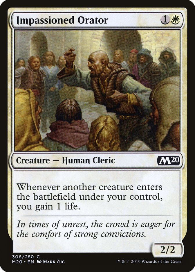 Impassioned Orator [Core Set 2020] | Card Merchant Takapuna