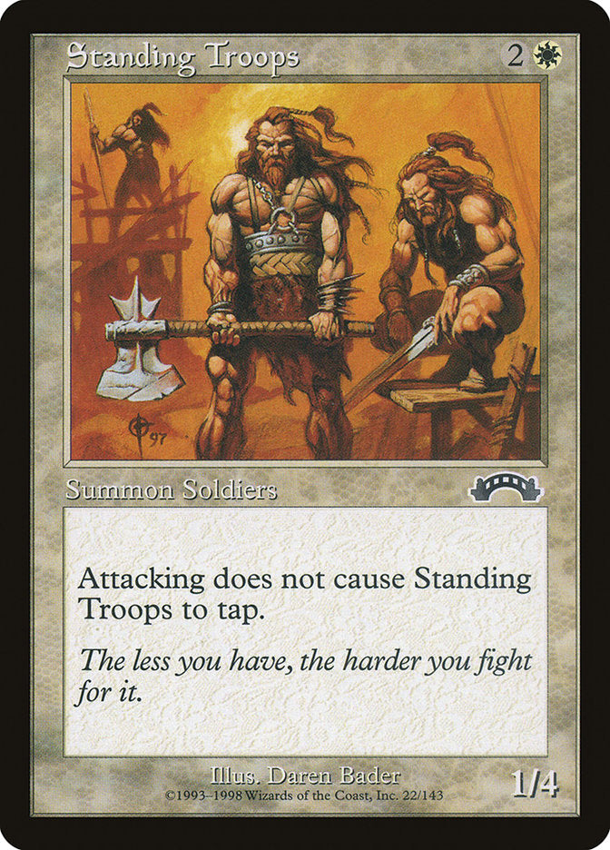 Standing Troops [Exodus] | Card Merchant Takapuna