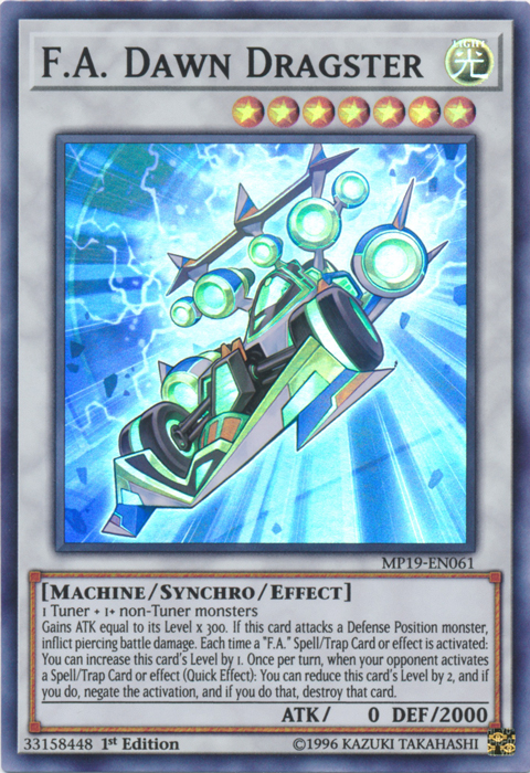 F.A. Dawn Dragster [MP19-EN061] Super Rare | Card Merchant Takapuna