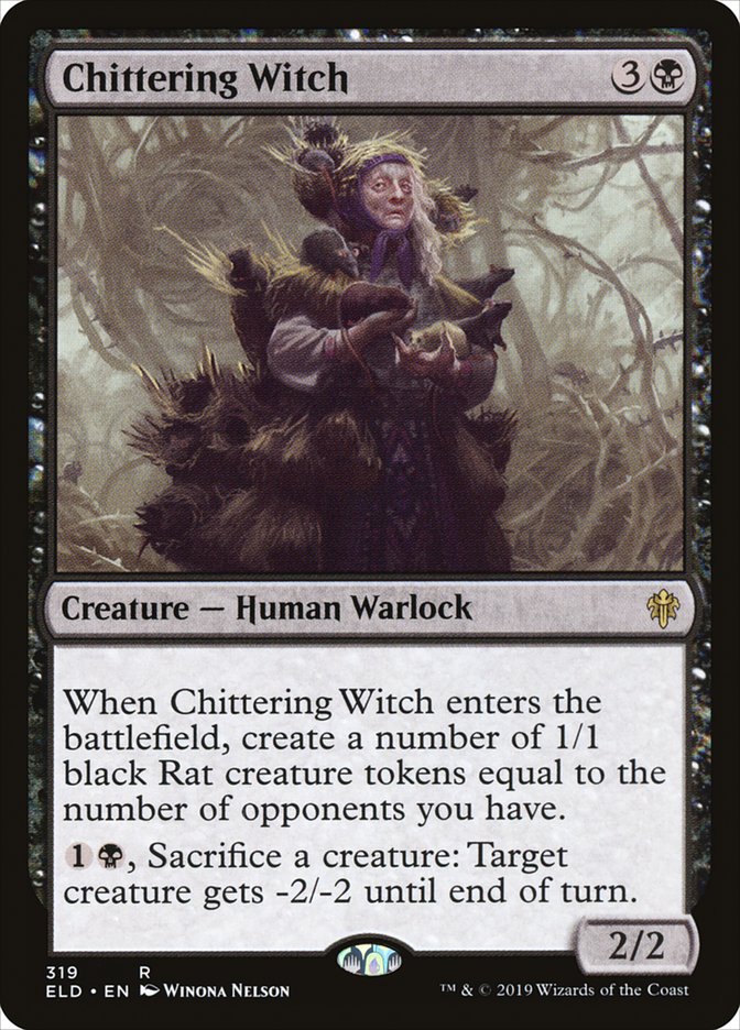 Chittering Witch [Throne of Eldraine] | Card Merchant Takapuna