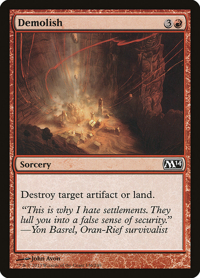 Demolish [Magic 2014] | Card Merchant Takapuna