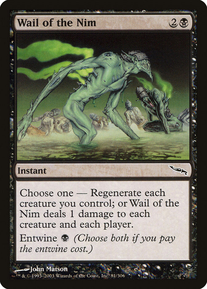 Wail of the Nim [Mirrodin] | Card Merchant Takapuna