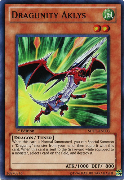 Dragunity Aklys [SDDL-EN003] Super Rare | Card Merchant Takapuna