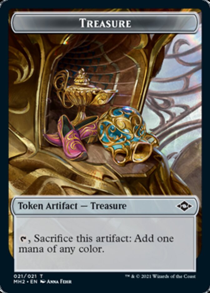 Treasure (21) // Zombie Army Double-Sided Token [Modern Horizons 2 Tokens] | Card Merchant Takapuna