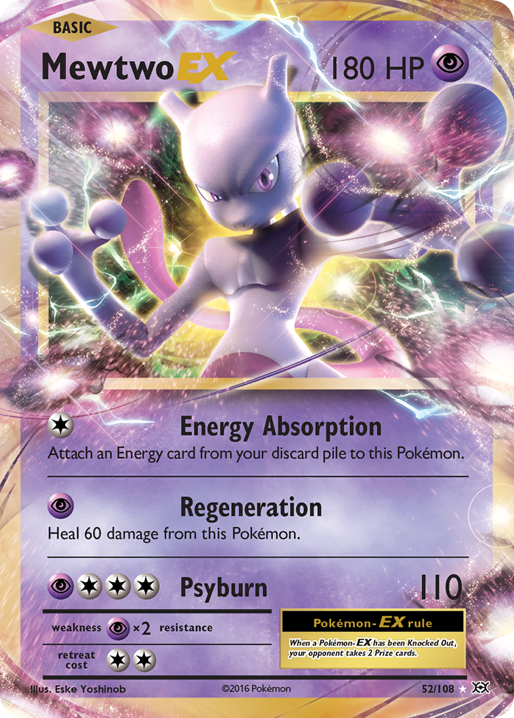 Mewtwo EX (52/108) [XY: Evolutions] | Card Merchant Takapuna