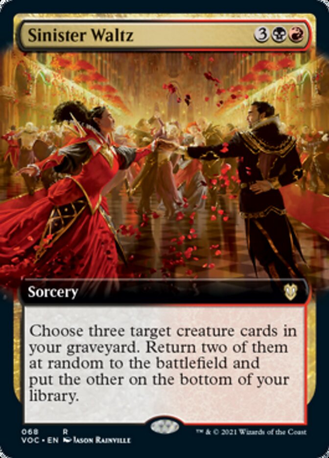 Sinister Waltz (Extended Art) [Innistrad: Crimson Vow Commander] | Card Merchant Takapuna