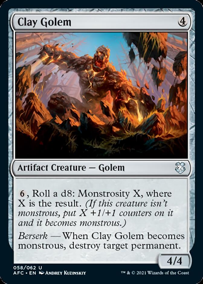 Clay Golem [Dungeons & Dragons: Adventures in the Forgotten Realms Commander] | Card Merchant Takapuna