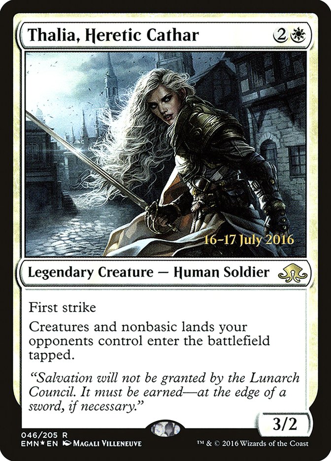 Thalia, Heretic Cathar [Eldritch Moon Prerelease Promos] | Card Merchant Takapuna