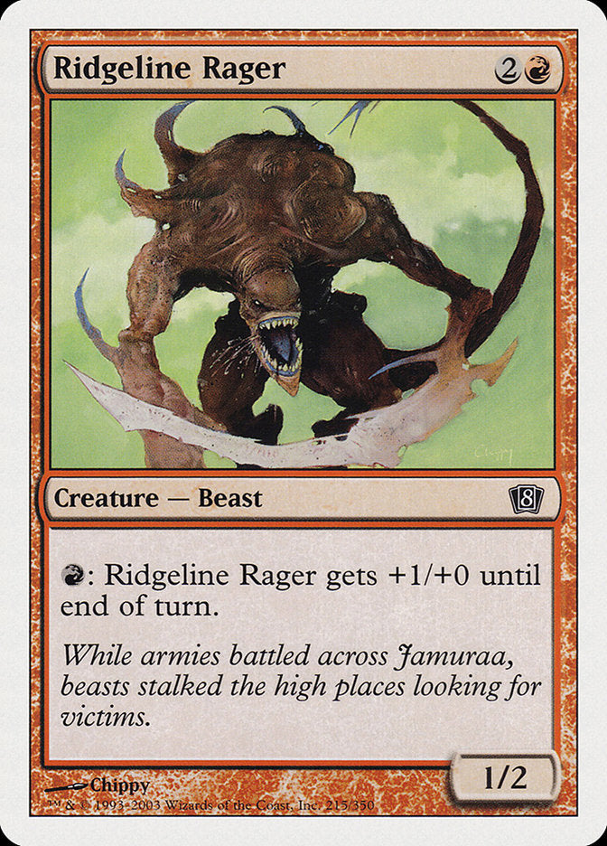 Ridgeline Rager [Eighth Edition] | Card Merchant Takapuna